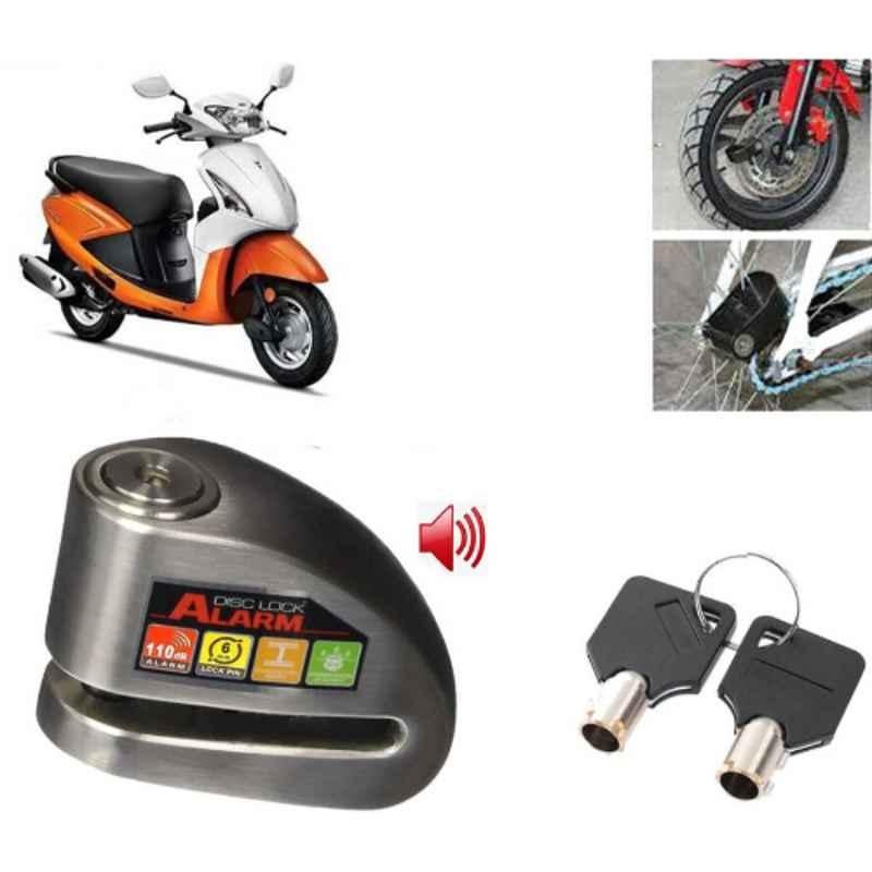 Auto Pearl Steel Black Anti-Theft Alarm Disc Brake Lock for Pleasure, Lock_275