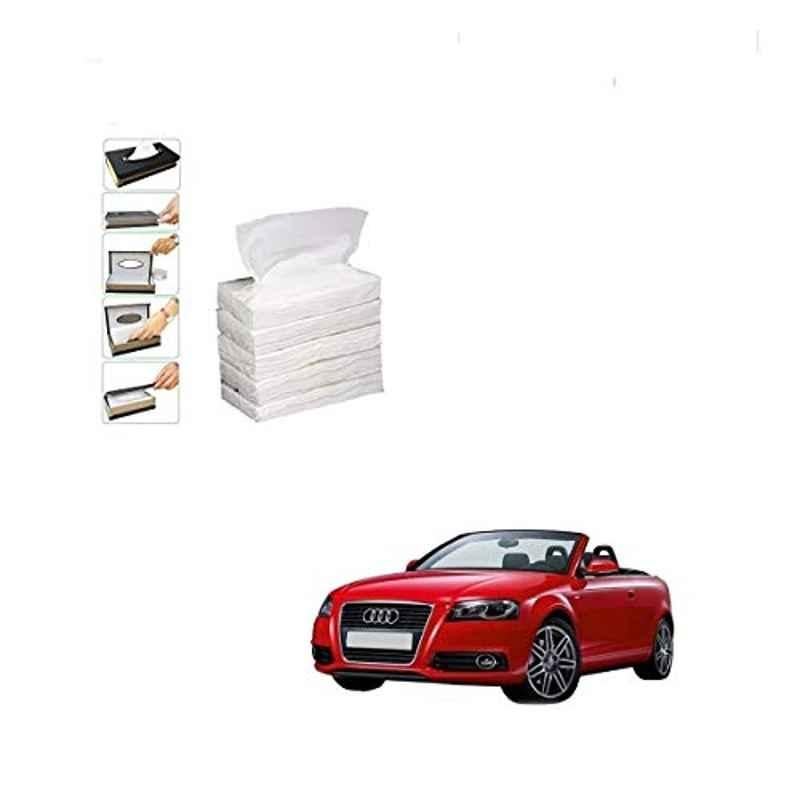 Kozdiko 100 Pulls Dispenser Box Refiller Tissue Paper with 200 Sheets for Audi A3 Cabriolet (Pack of 5)