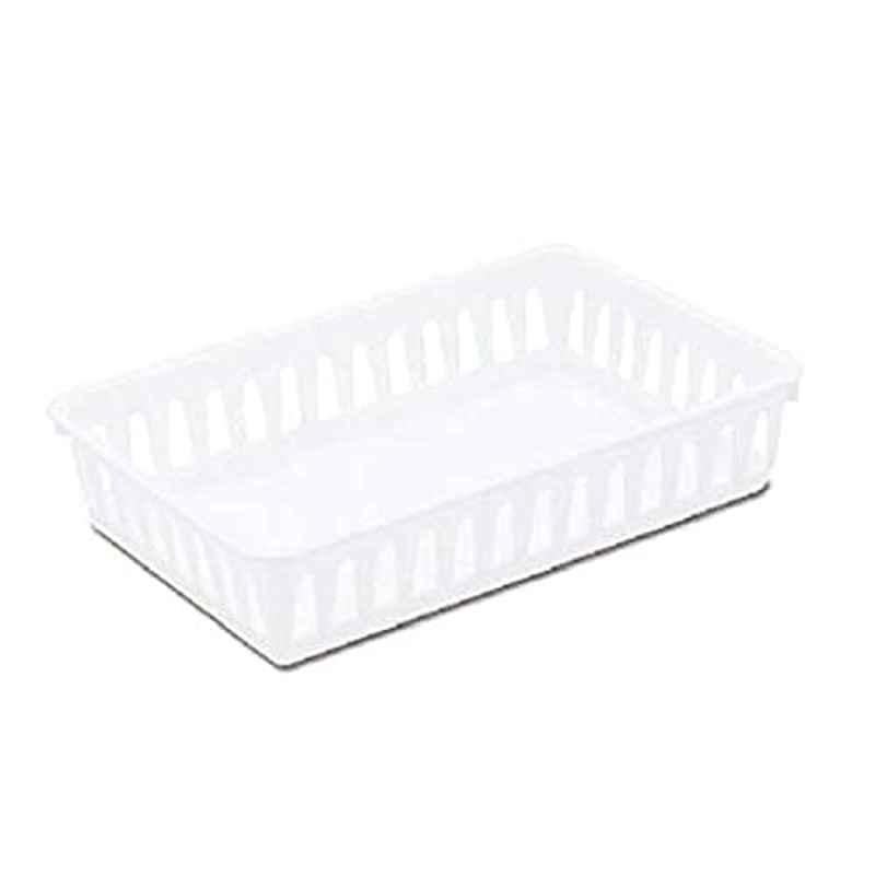 Sterilite Plastic White Storage Tray, 16068024