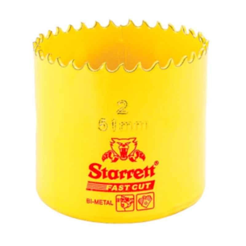 Starrett Fast Cut 51mm Yellow Bi Metal Hole Saw, FCH0200-G