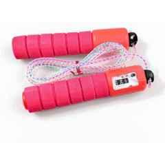 QUIT-X 320cm Red Counter & Comfortable Handles Speed Skipping Rope