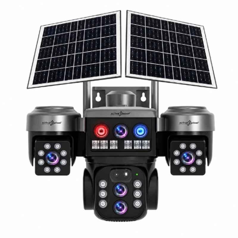 Active Pixel G16 4MP 4G Dual Solar Tripple Camera with 10X Zoom, Two Way Talk & Motion Detection
