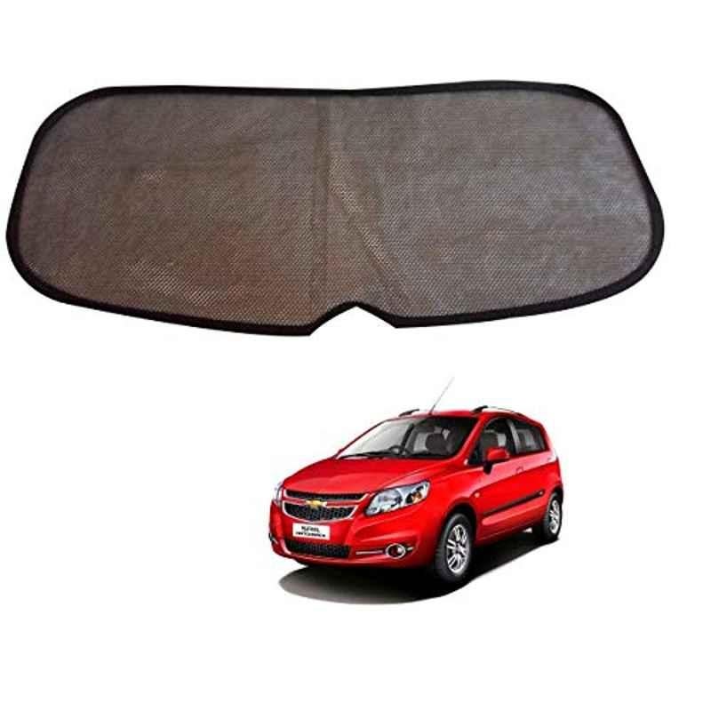 Kozdiko Mesh Black Rear Window Sunshade Car Diggy Curtain for Chevrolet Sail Hatchback