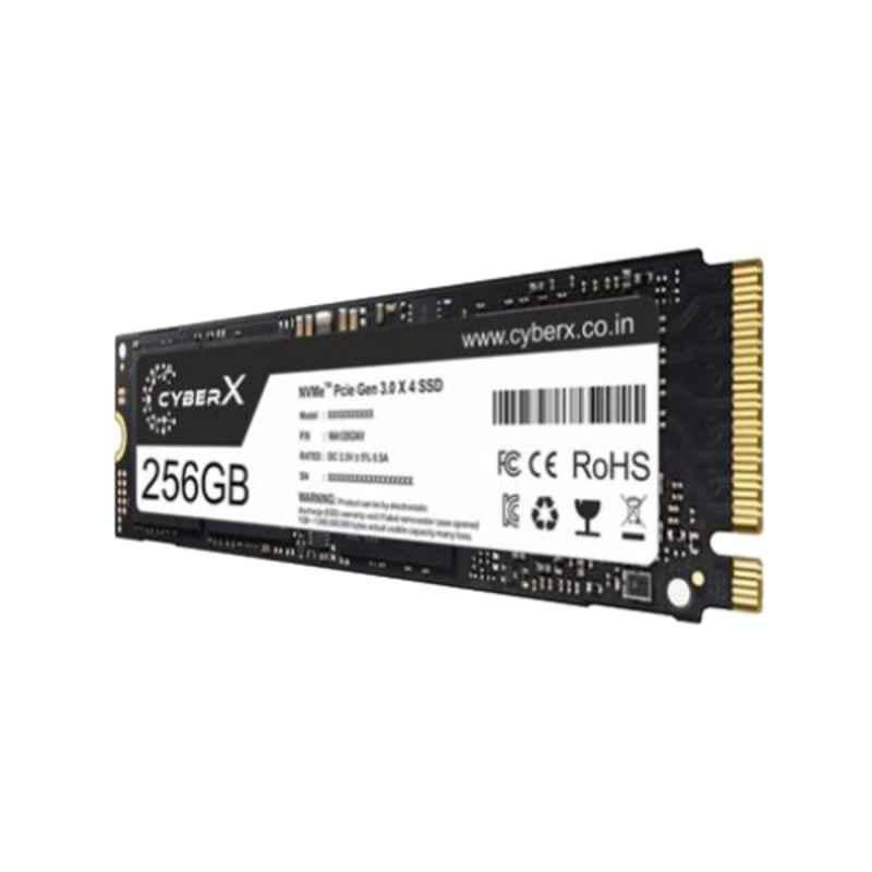 Cyber X 256GB Black PCIe NVme Internal Solid State Drive, CYM-280-256NV