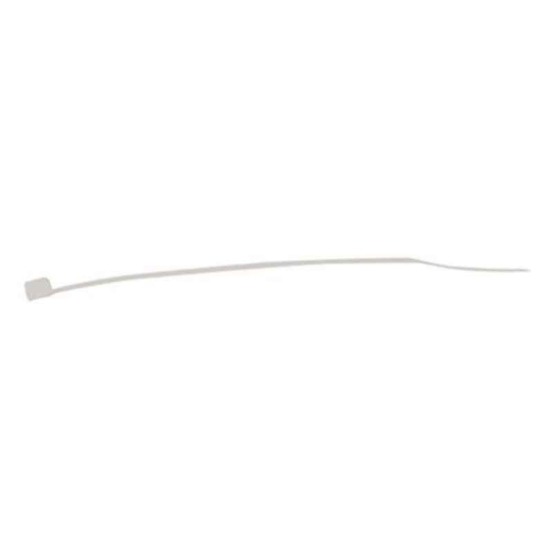 100 Pcs 2.5x100mm Plastic White Cable Tie Box