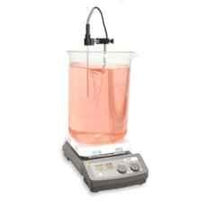 Remi 10L Magnetic Stirrer with Glass Ceramic Hot Plate, LCD Display of Speed & Temperature with External Pt-1000 Probe & Stand, Model: 10 MH Plus