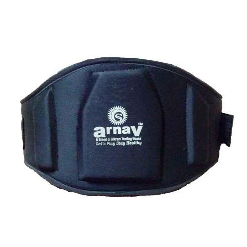 Arnav 34-37 inch Leather Black Weight Lifting Belt, OSB-700721