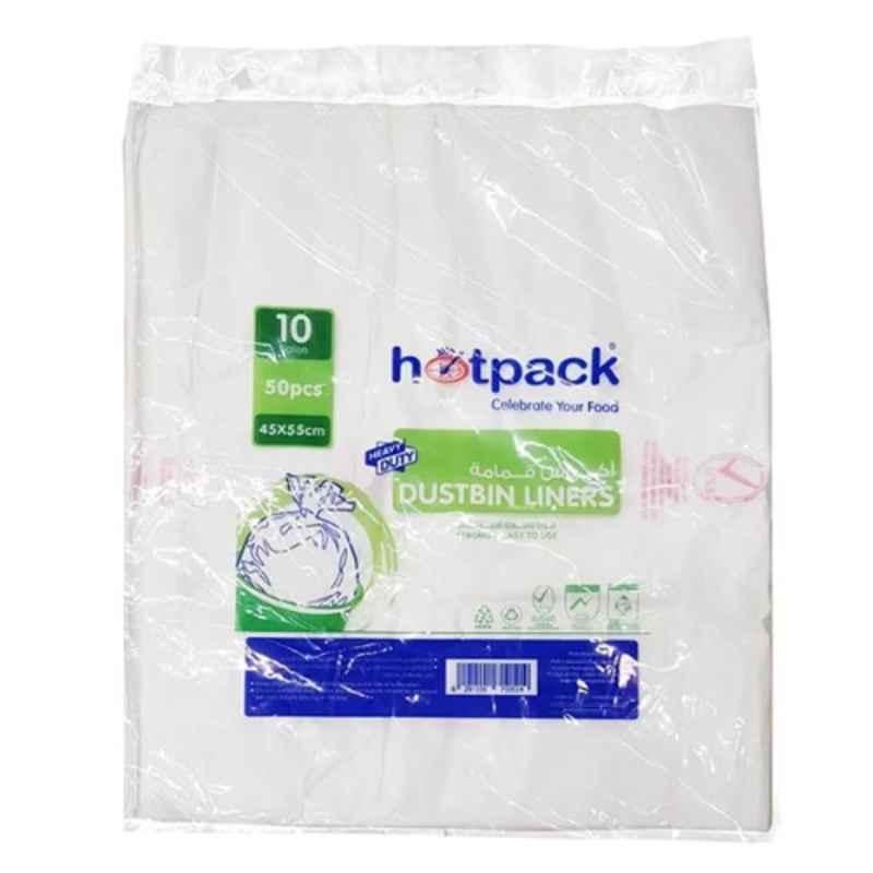 Hotpack 50Pcs 45x55cm Dustbin Liner Bag Set, DBB