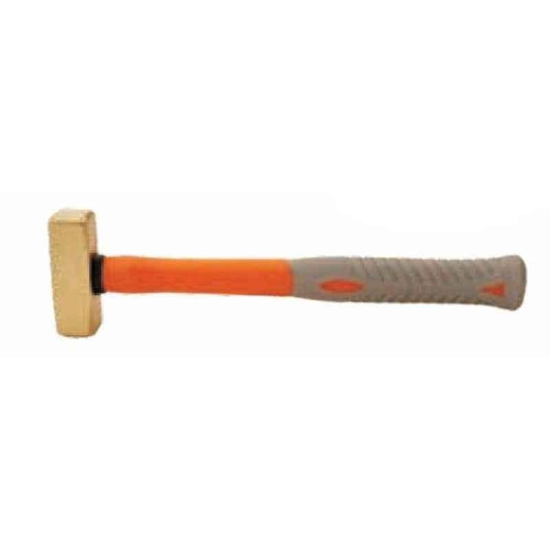De Neers 1500g Brass Hammer with Fiberglass Handle