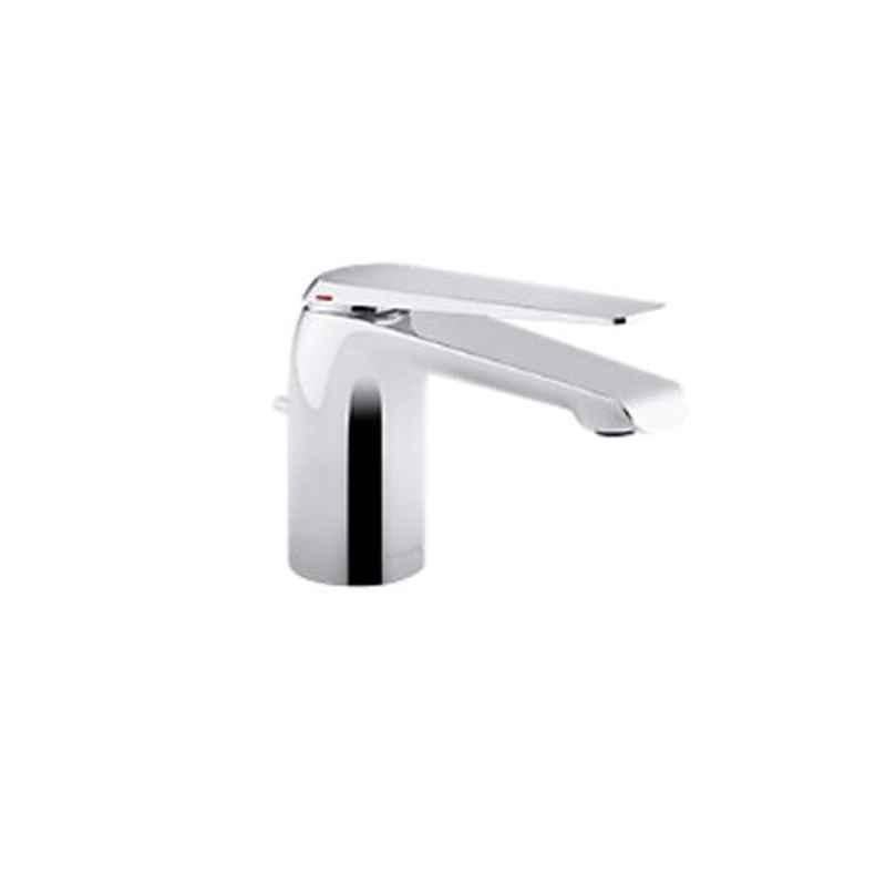 Kohler Avid Silver Brass Chrome Finish Lavatory Faucet with Drain, K-97345IN-4-CP