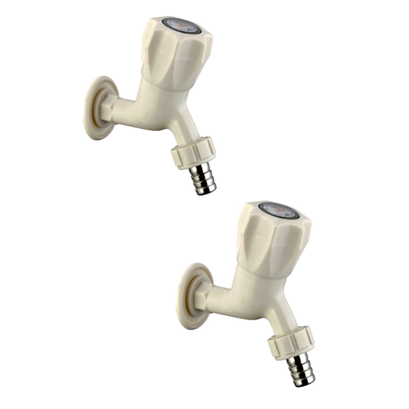 Natraj ABS Bib Cock Tap With Brass Nozzle, ABS4309 (Pack of 2)