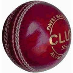 KHX Enterprises Red Leather Cricket Ball