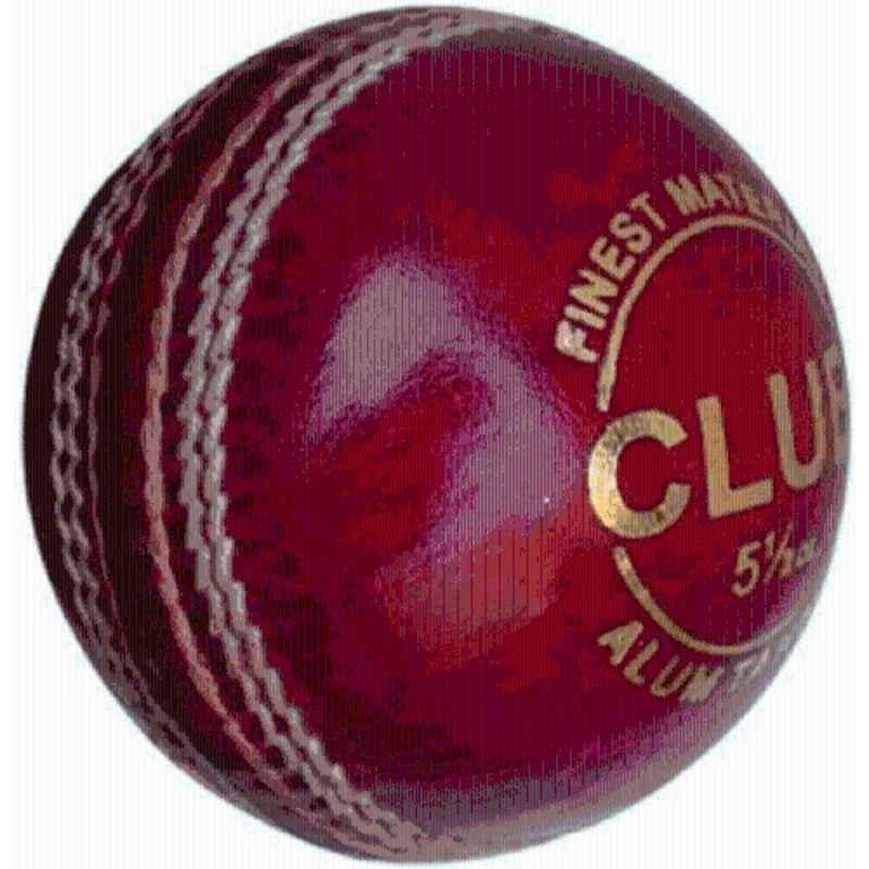 KHX Enterprises Red Leather Cricket Ball