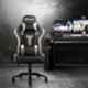 CELLBELL Transformer GC04 Faux Leather High Back Grey & Black Gaming Chair, CBHKFGC1004