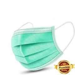 Wellstar 3 Layer Green Surgical Mask with Melt Blown Fabric, COURFUL MASK-112 (Pack of 450)
