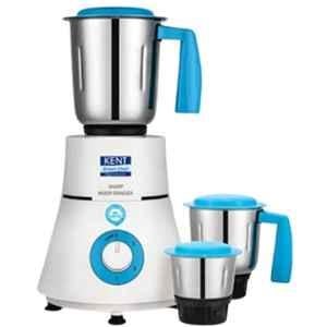 Kent Sharp 1.3 Litre 600W White Stainless Steel Mixer Grinder with 3 Jars, 16128