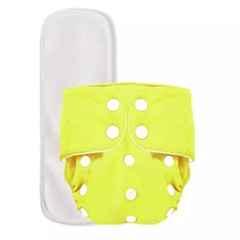 Fastgear Cotton Reusable Baby Diaper with Insert Pad, FG560, Size: Medium