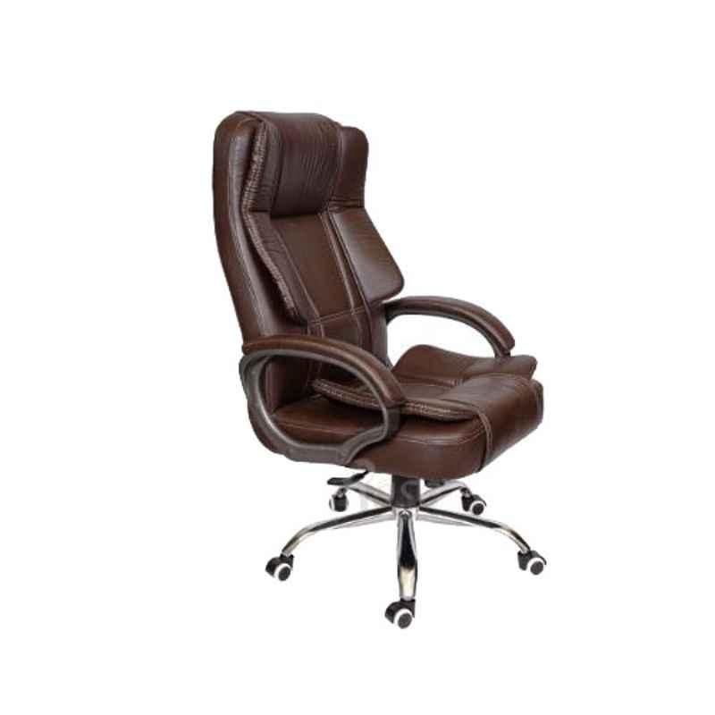Rose SpaceX Leather Brown High Back Executive Chair