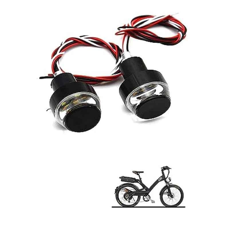 Kozdiko 2 Pcs Dual Colour Motorcycle LED Indicator Turn Signal Handle Bar Light Set for Hero Electric A2B