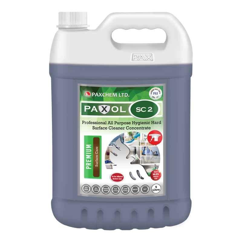 Paxol SC2 Professional All Purpose Hygienic Hard Surface Cleaner Concentrate, 5L (Pack of 2)