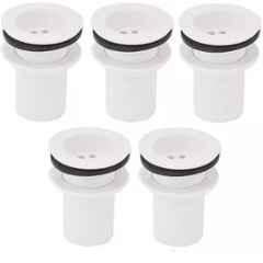 Senkiddpro PVC White Centerset Installation Full Threaded Waste Coupling (Pack of 5)