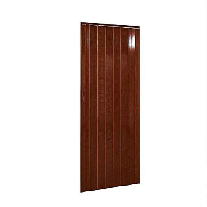 Robustline 210x100cm PVC Dark Oak Folding Sliding Door without Glass
