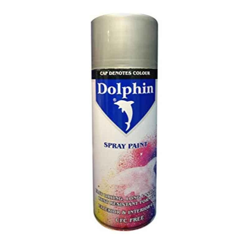 Dolphin 400ml Spray Metallic Silver Industrial Garage Automobiles Paint