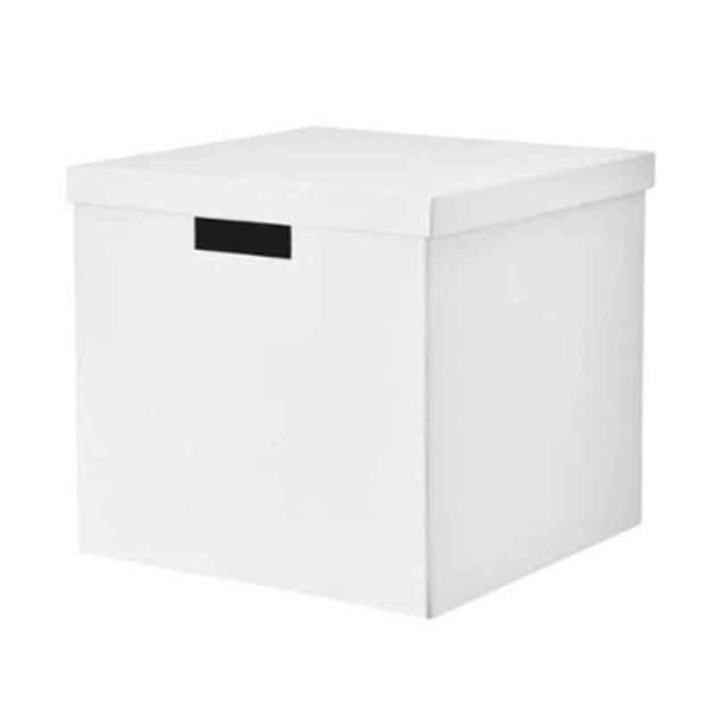 Tjena White Storage Box with Lid