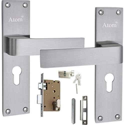 Buy Saze Stainless Steel Satin Finish 4 Bullet Pin Mortise Door Lock Set  with 3 Computer Keys, Fasino-Rose-OsK-1 Online At Price ₹1792