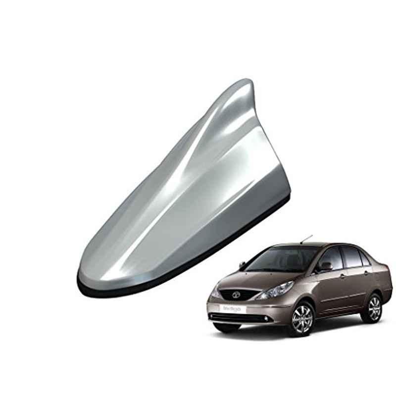 Kozdiko Silver Shark Fin Signal Receiver Antenna for Tata Indigo