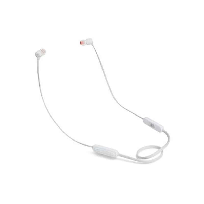 JBL Tune 110BT White Pure Bass Bluetooth in-Ear Headphone with Mic, JBLT110BTWHT