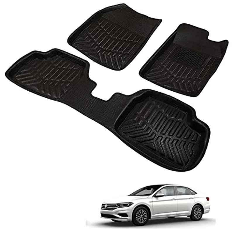 Kozdiko 3D Black Car Foot Mat Set for Volkswagen New Jetta, dshbdhb193
