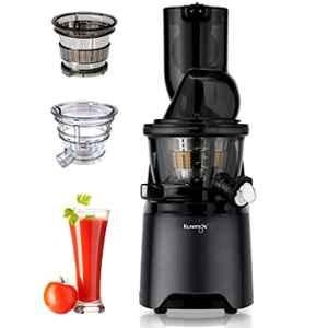 Kuvings EVO810 400ml Black Cold Press Whole Slow Juicer with Patented Rubber, Silicon-Free Technology, Smoothie & Sorbet Attachment