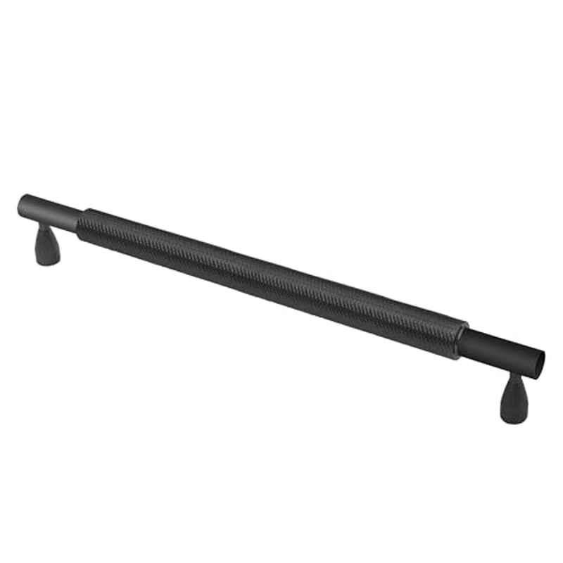 Plantex 288mm Stainless Steel Black Powder Coated Finish Pull Cabinet Handle for Home & Office, APS-DTC-3910-BLK-288MM