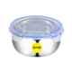 Sempl 3 Pcs Stainless Steel Lock Container Set with See Through Lid