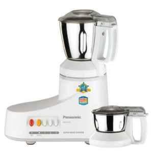 Panasonic 550W White Super Mixer Grinder with 2 Stainless Steel Jars, MX-AC 220