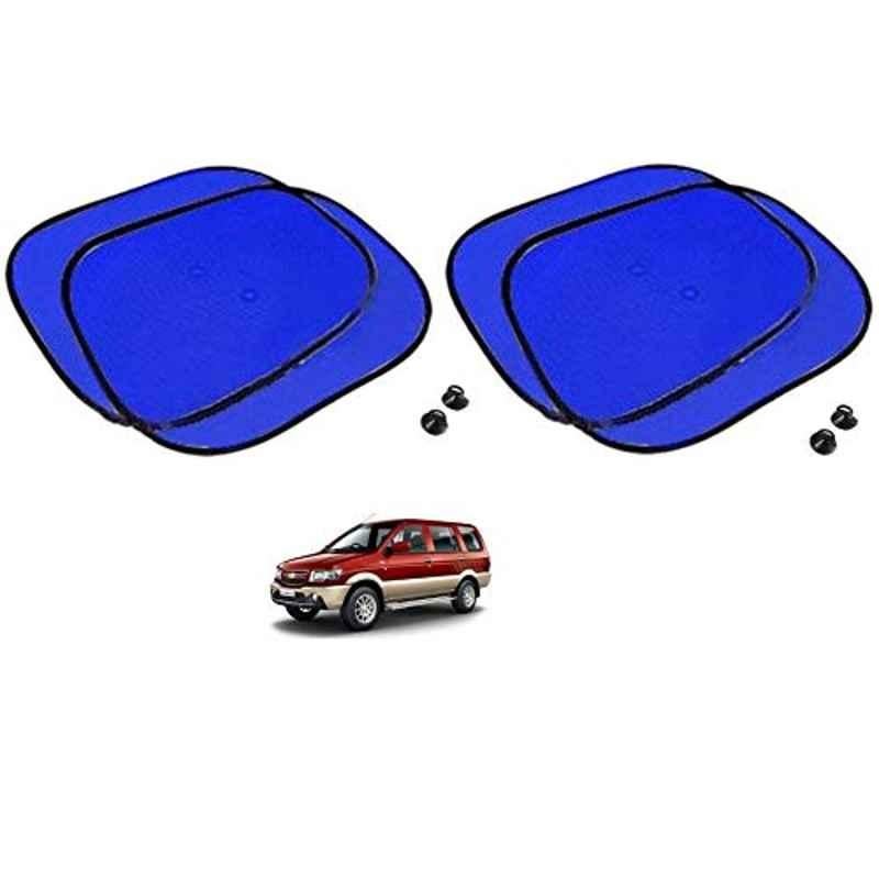 Kozdiko 4 Pcs Blue Chipkoo Car Window Sunshade Curtain Set for Chevrolet Tavera, koz_82888