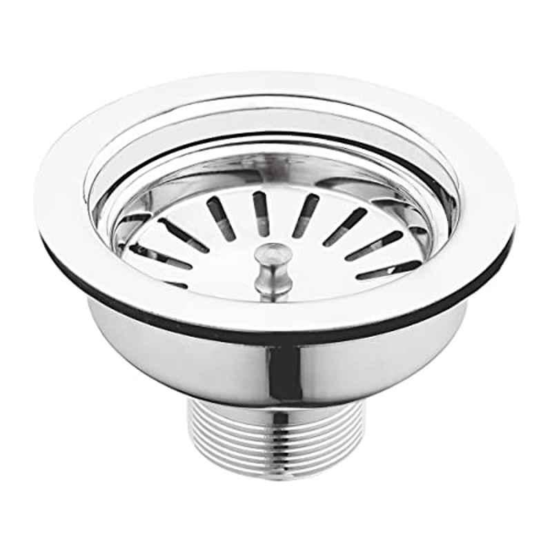 Ruhe Stainless Steel Kitchen Sink Coupling Drain Outlet & Connector with Chrome Finish, 17-0102
