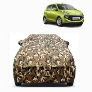 Aarex Auto Polyester Jungle 100% Waterproof Car Body Cover with Mirror Pocket for Hyundai Santro (2015-2026) Model, ST-Jungle