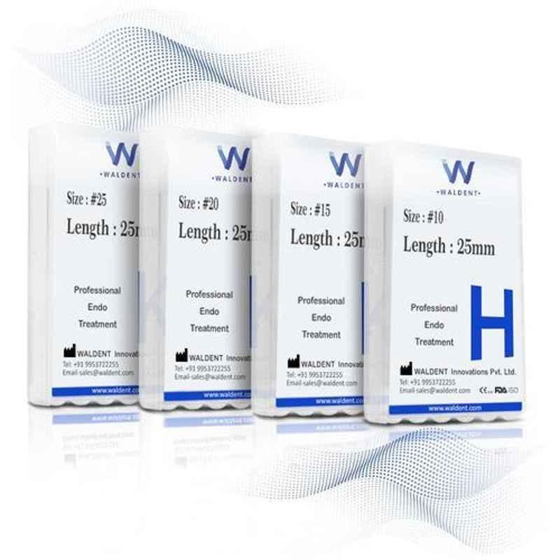 Waldent 25mm (15,20,25,30,35,40) Professional H-File Packet