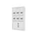 L&T 12 Ways Metal Door IP43 TPN Phase Segregated Distribution Board, DBPGL012DD