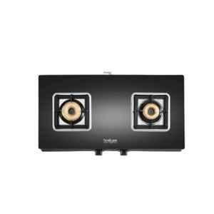 Hindware Arsenio 2B AI Glass Top Cooktop with 2 Brass Burner & Automatic Ignition, CT 100234