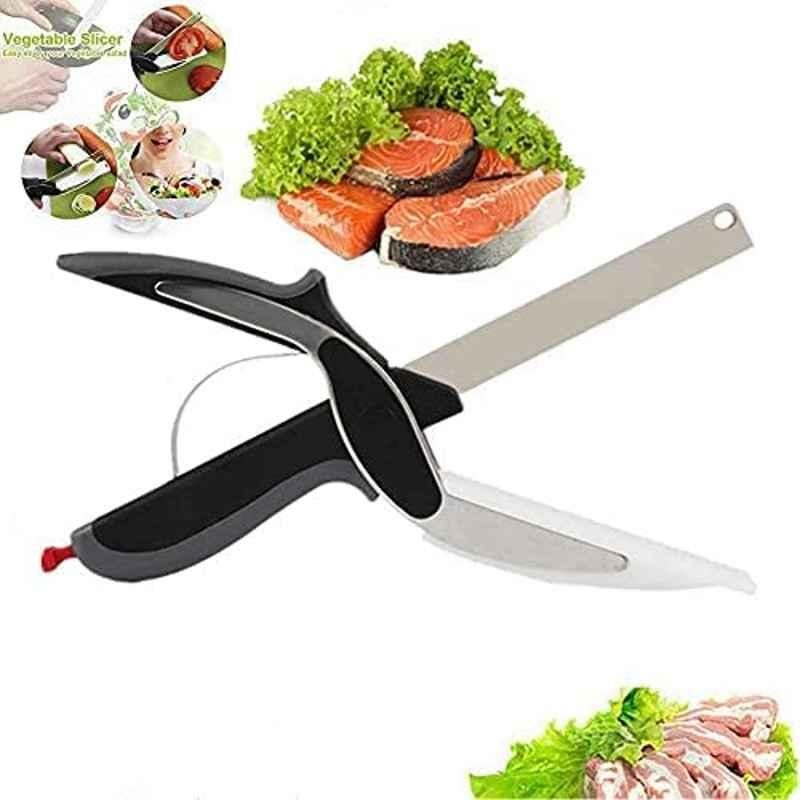 Abbasali 2-In-1 Kitchen Food Cutter Chopper & Knife with Cutting Board