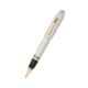 Cross Peerless 125 Medalist Black Ink Platinum Plated & Gold Trim Roller Ball Pen, AT0705-2