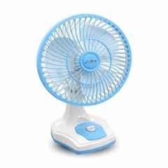 Zoom Linear 50W 2300rpm Blue Powerful Oscillating Multipurpose Hi Speed Table Fan, Sweep: 300 mm