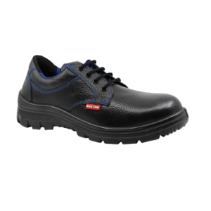 Blacksteel BS 9041 (BL) Leather Steel Toe Black Work Safety Shoes, Size: 7