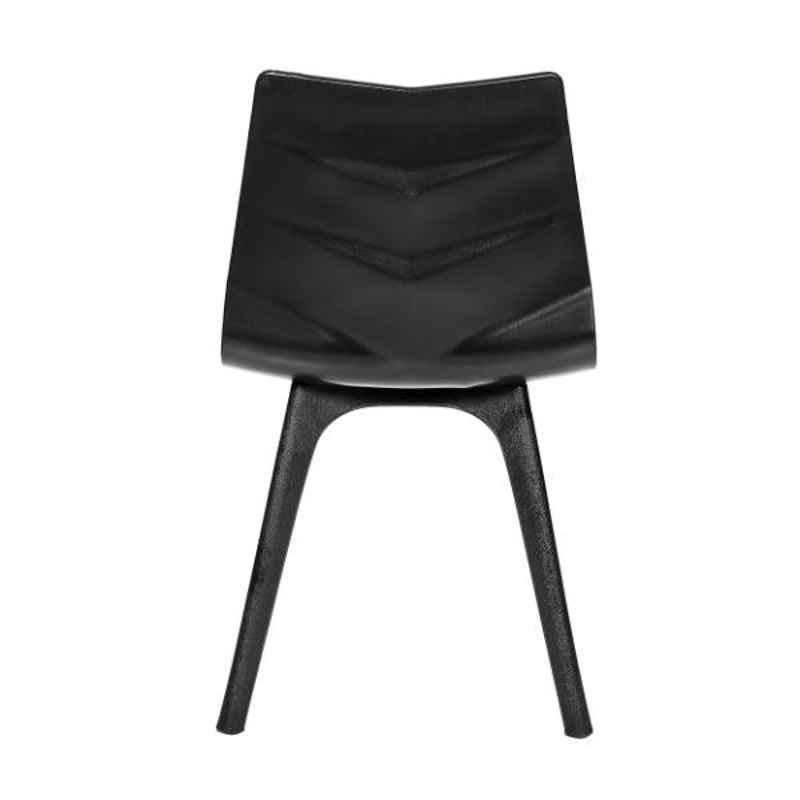 Regent Diamond Shell Plastic Black Chair