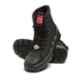 Unistar Leather PU Sole Black Work Safety Boots, 7100_Black, Size: 8