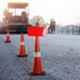 Ladwa 750mm Red & Black PVC Traffic Safety Cones with 2m Chain, 2 Hooks & 1 Sign Plate (Pack of 2)