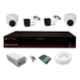 CP Plus 1MP 2 Dome & 2 Bullet White & Black HD Camera with 4 Channel & Hard Disk DVR Kit